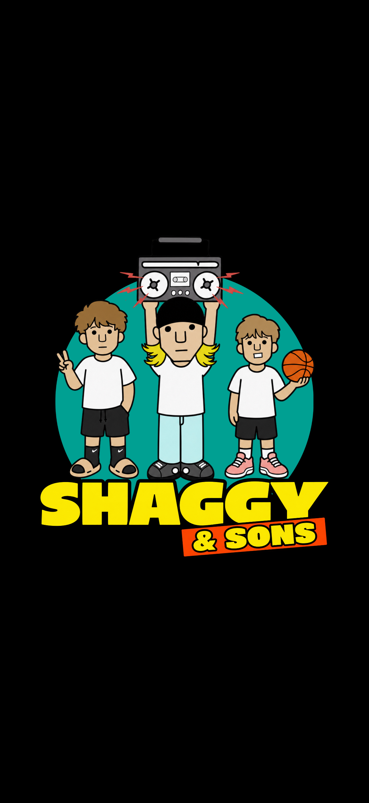 Shaggy and Sons illustrated logo