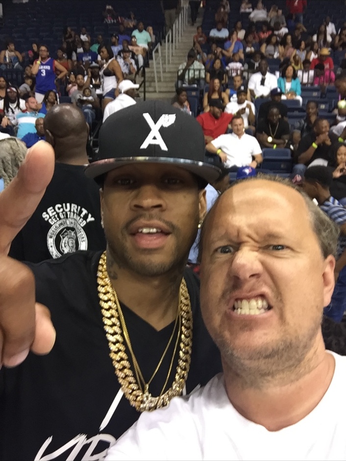 Allen Iverson and Brandon Shaggy Stokes at the Spring Jam