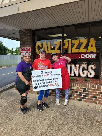 Calz Pizza VB Sign Wars callout