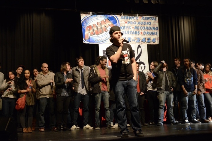 Matt Maeson performing at Shaggy's 2010 music expo