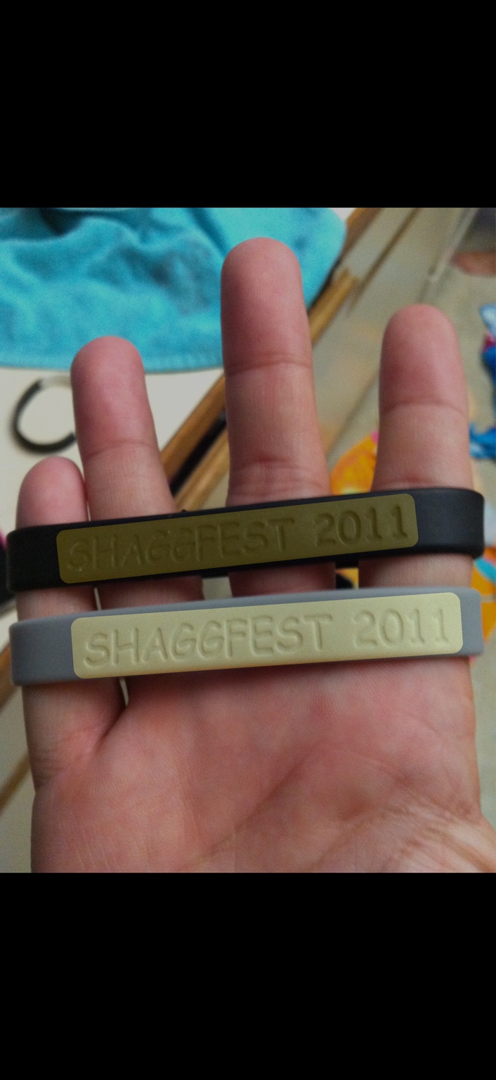 Original Shaggfest 2011 wristbands